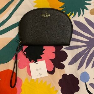 NWT Kate Spade Black Wristlet